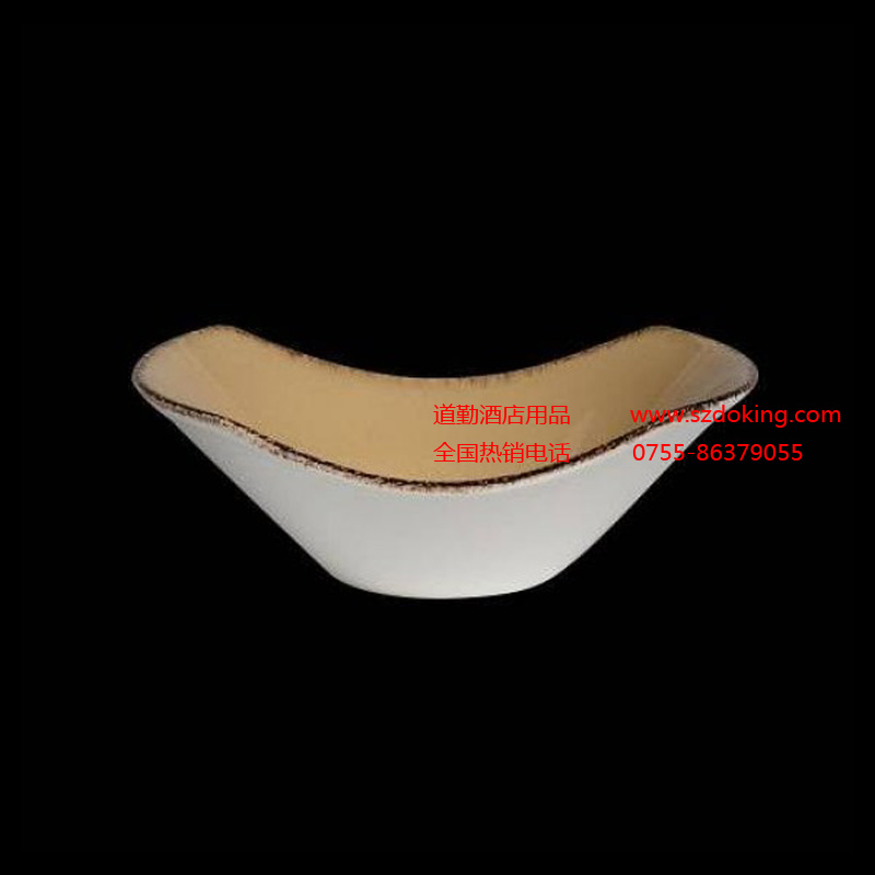 西餐陶瓷凹形碗