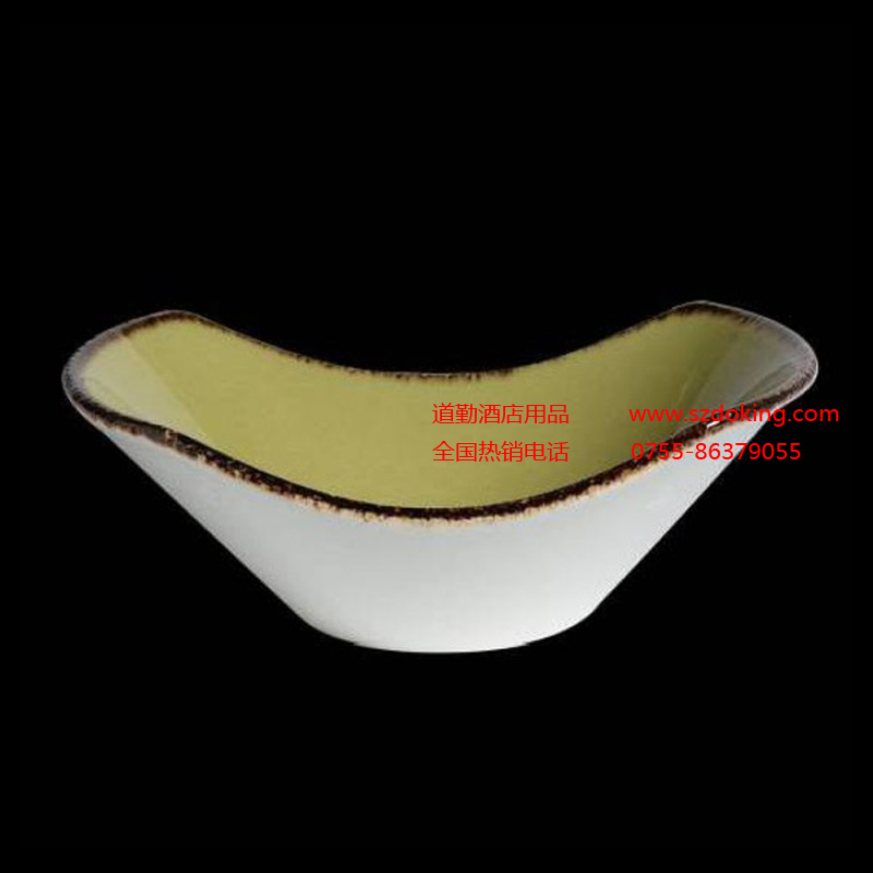 西餐陶瓷凹形碗