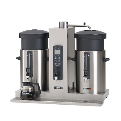 荷兰Animo CB 2x5W双桶台上型咖啡机(两侧带桶)10升/带开水机功能