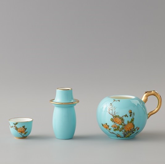 国瓷永丰源三件套黄酒壶